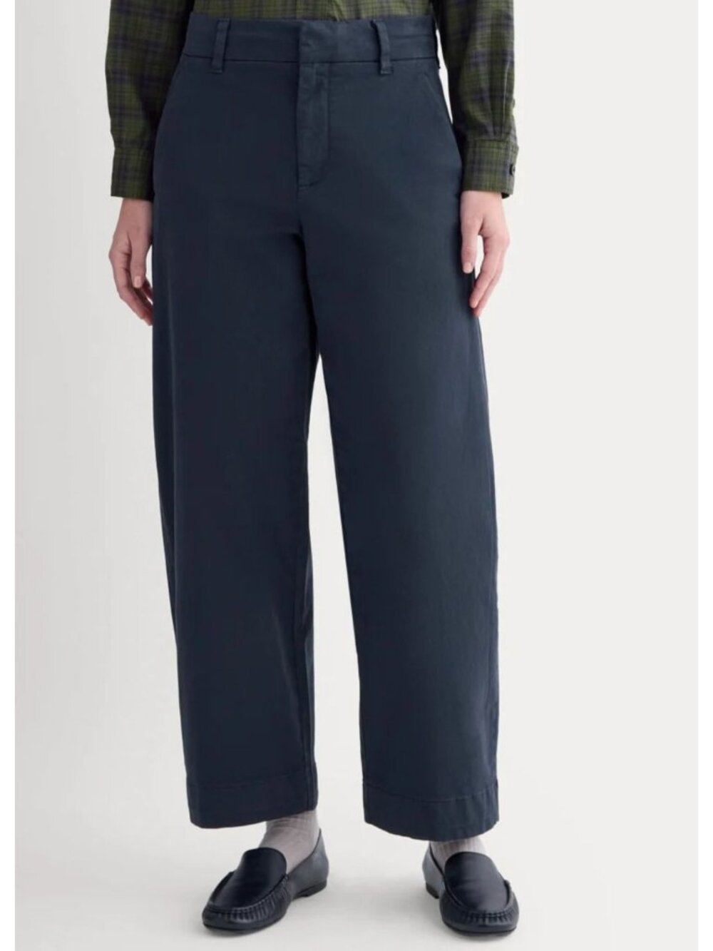 Everlane Cotton Twill Chino Pants Women's Size 0 in Navy Blue New With Tags!